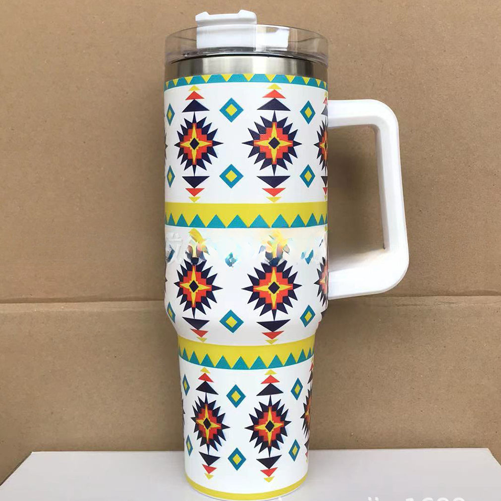 Wholesale Aztec Stainless Steel Car Coffee Cups Tumbler Cup